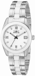 Invicta Watches : 18146 Silver Dial Ceramic Band Women Watch