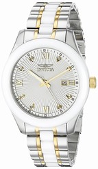 Invicta Watches : 18156 Silver Dial Ceramic Band Men Watch