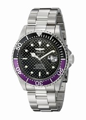 Invicta Watches : 18159 Black Dial Stainless Steel Band Men Watch