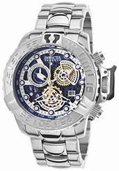 Invicta Watches : 18216 Blue Dial Stainless Steel Band Men Watch
