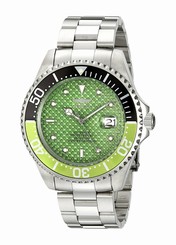Invicta Watches : 18263 Green Dial Stainless Steel Band Men Watch