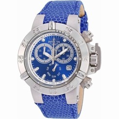 Invicta Watches : 18289 Blue Dial Leather Men Watch