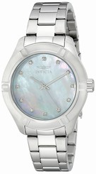 Invicta Watches : 18319 Mother Of Pearl Dial Stainless Steel Band Women Watch