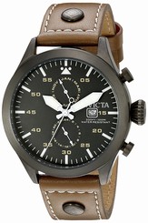 Invicta Watches : 18502 Quartz Analog Brown Leather Men Watch