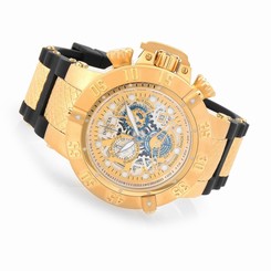 Invicta Watches : 18528 Quartz Chronograph Day Date Black Silicone Men Watch