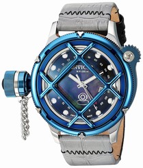 Invicta Watches : 18590 Quartz Mother of Pearl Dial Grey Leather Men Watch