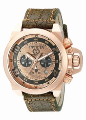 Invicta Watches : 18735 Quartz Chronograph Date Leather Men Watch