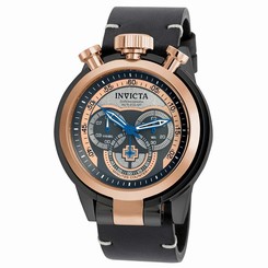 Invicta Watches : 18774 Grey And Rose Dial Fixed Rose Gold Ion-plated Band Men Watch