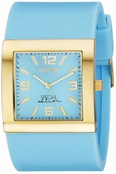 Invicta Watches : 18810 Quartz Analog Light Blue Rubber Women Watch