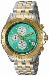 Invicta Watches : 18853 Green Dial Stainless Steel Band Men Watch