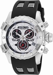 Invicta Watches : 18857 Quartz Chronograph Date Black Polyurethane Men Watch