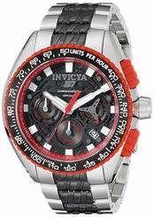 Invicta Watches : 18930 Black Dial Stainless Steel Band Men Watch