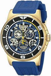 Invicta Watches : 18948 Black Skeleton Quartz Men Watch
