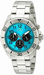 Invicta Watches : 18956 Blue Dial Stainless Steel Band Men Watch