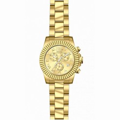 Invicta Watches : 18958 Gold Dial Fixed Gold-plated Men Watch