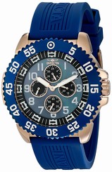 Invicta Watches : 18989 Quartz Chronograph Day Date Blue Polyurethane Men Watch