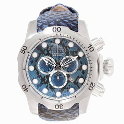 Invicta Watches : 19002 Blue Dial Chronograph Date Blue Leather Men Watch