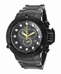 Invicta Watches : 19168 Black Dial Stainless Steel Band Men Watch