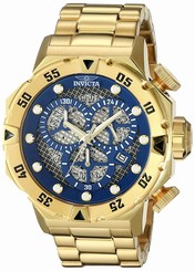 Invicta Watches : 19183 Blue Dial Stainless Steel Band Men Watch
