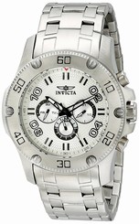 Invicta Watches : 19227 Silver Dial Stainless Steel Band Men Watch