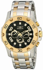 Invicta Watches : 19230 Black Dial Stainless Steel Band Men Watch