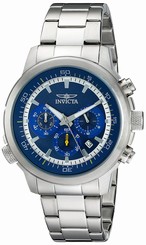 Invicta Watches : 19238 Blue Dial Stainless Steel Men Watch