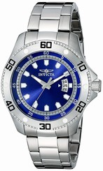 Invicta Watches : 19264 Blue Dial Stainless Steel Band Men Watch