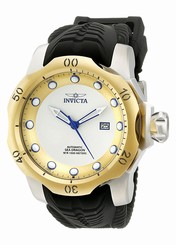 Invicta Watches : 19312 Automatic Date Black Silicone Men Watch