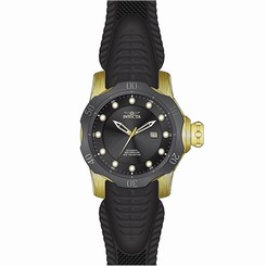 Invicta Watches : 19316 Automatic Date Black Silicone Men Watch