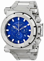 Invicta Watches : 1939 Blue Dial Stainless Steel Band Men Watch
