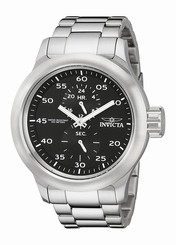 Invicta Watches : 19491 Black Dial Stainless Steel Band Men Watch