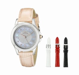 Invicta Watches : 19655 Mother Of Pearl Dial Stainless Steel Band Women Watch