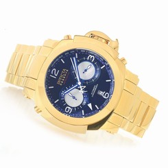 Invicta Watches : 19722 Blue Dial Stainless Steel Band Men Watch