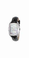 Invicta Watches : 19942 Quartz Mother of Pearl Dial Black Leather Women Watch