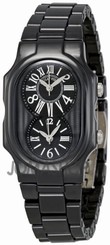 Philip Stein Watches : 1CB-MB-CB Swiss Quartz Ceramic Women Watch