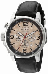 Invicta Watches : 20134 Gold Dial Calfskin Men Watch