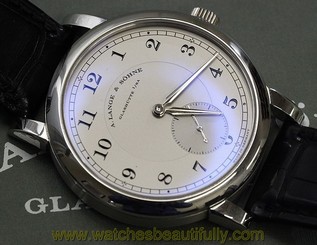 A. Lange & Sohne 1815 40mm Platinum Watch Manual Wind with Box & Papers 233.025