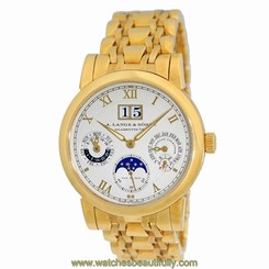 A. Lange & Sohne 18K Yellow Gold Perpetual Calendar Moon 310.221 Box Warranty