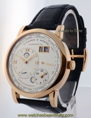 A. Lange & Sohne Lange 1 Timezone 18k Rose Gold Mens Watch Box/Papers 116.032