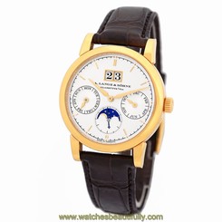A. LANGE & SOHNE 18K Rose Gold Saxonia Annual Calendar 330.032 Warranty 2011 BOX