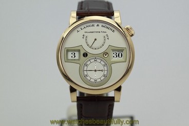 A.Lange & Sohne 18K Rose Gold Zeitwork 140.032 Calibre L043.1