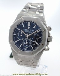 Audemars Piguet Royal Oak Chronograph 41mm Blue 26320st Automatic Watch