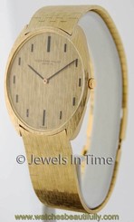 Audemars Piguet Vintage 18k Yellow Gold Mens Wrist Watch & Box 44698