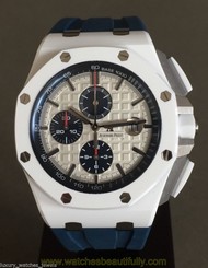 AUDEMARS PIGUET ROYAL OAK OFFSHORE 44MM WHITE CERAMIC BOUTIQUE ONLY DISCONTINUED
