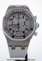 Audemars Piguet Ladies Royal Oak Offshore Stainless White Diamonds