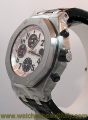 NEW Audemars Piguet Royal Oak Offshore "Panda" on strap $26,000.00 gent's watch.