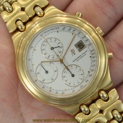 AUDEMARS PIGUET Huitieme Chronograph 18k Yellow Gold Bracelet 25644BA