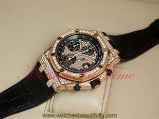 Audemars Piguet Royal Oak Offshore Chrono Rose Gold Diamond 26067OR.ZZ.D002CR.01