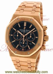 Audemars Piguet Royal Oak Chrono 41mm Rose Gold Black Dial 26320OR.OO.1220OR.01