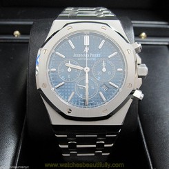 Audemars Piguet Royal Oak Chronograph 41mm Blue 26320st Automatic Watch
